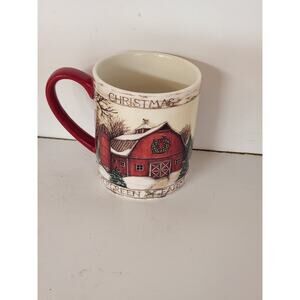 New Lang Evergreen Farm 14oz Mug Susan Winget
